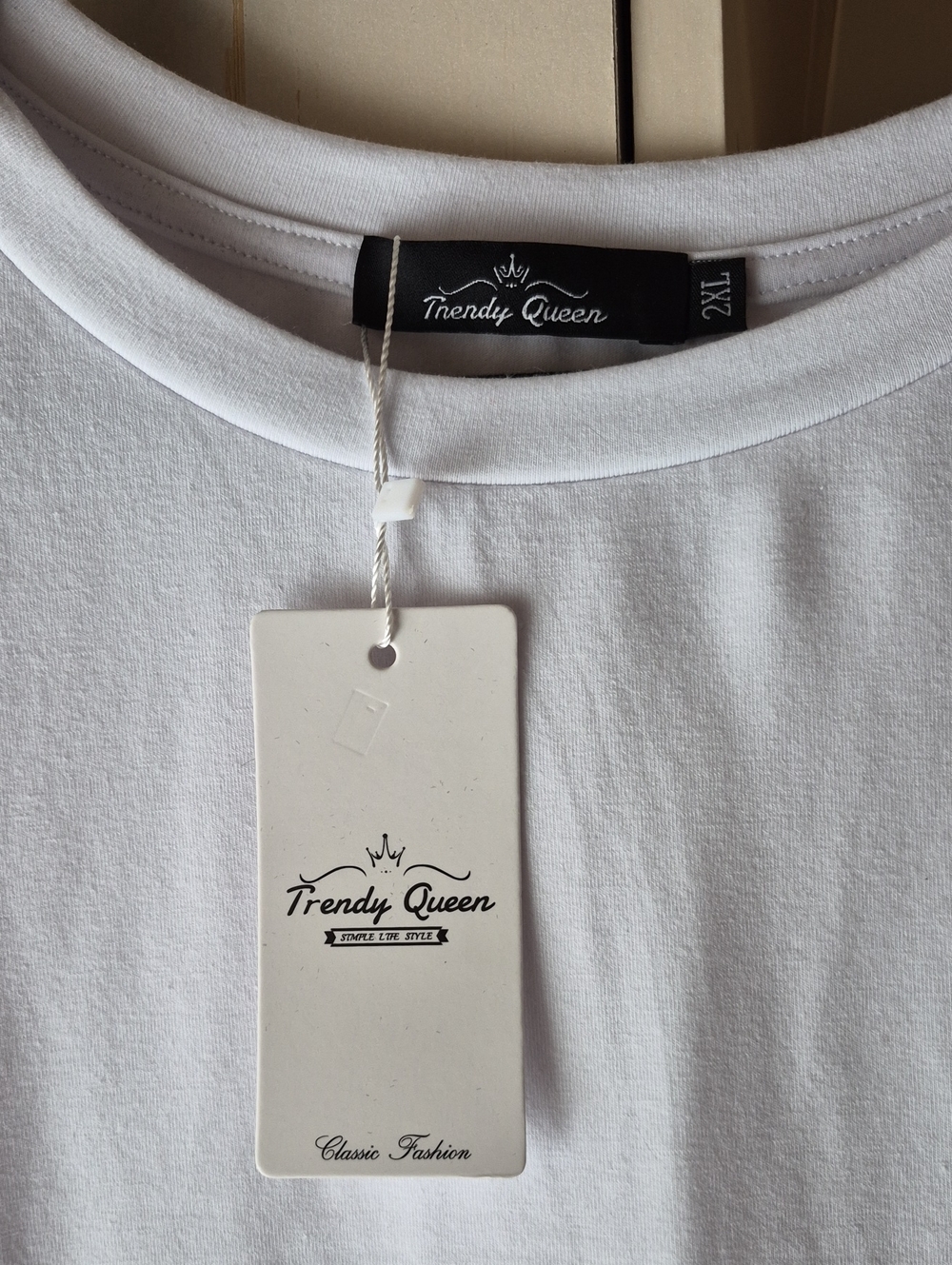Women's White Short Sleeve T Shirt - Picture 2 of 5